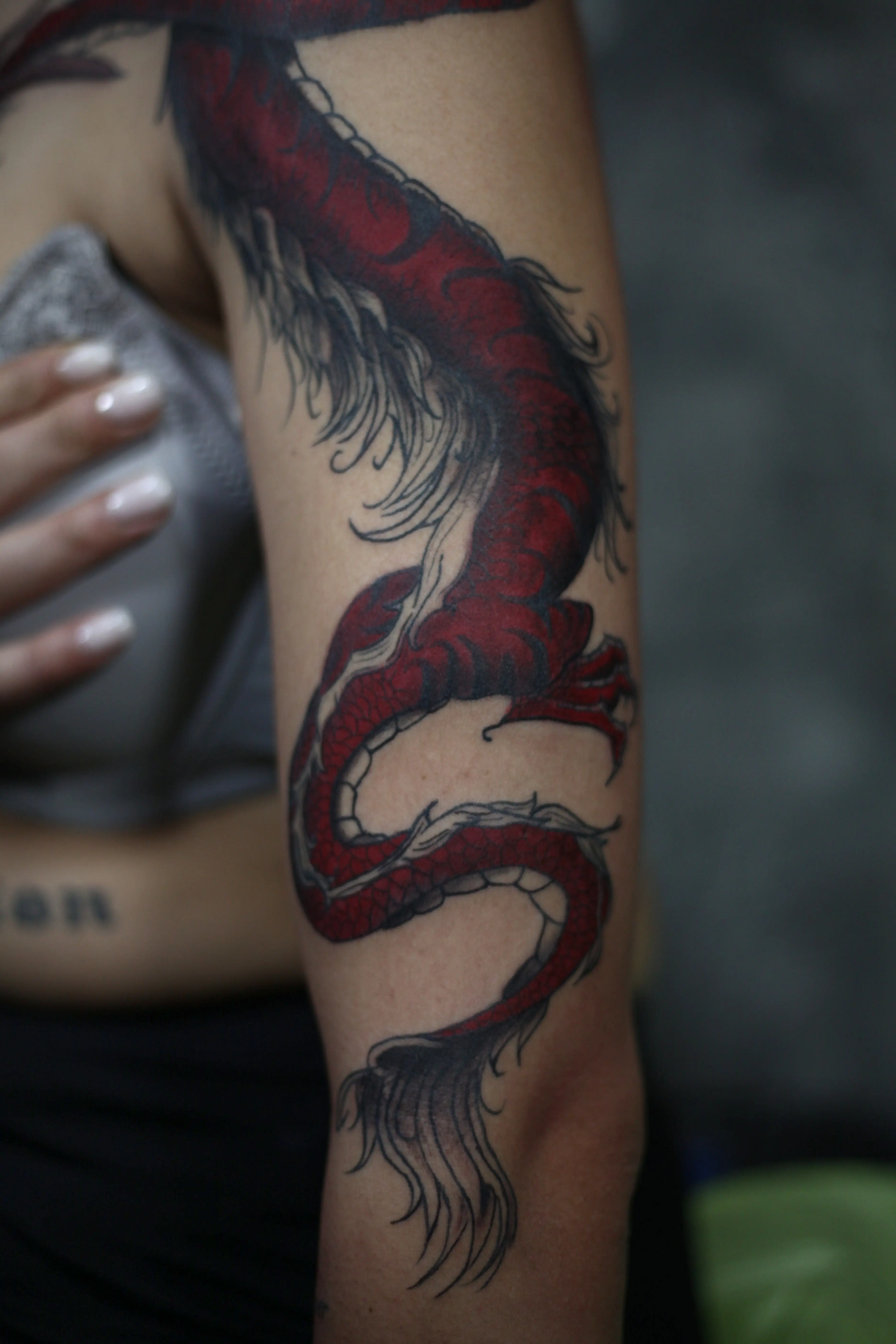 Crveni zmaj  - detalj tetovaže 3